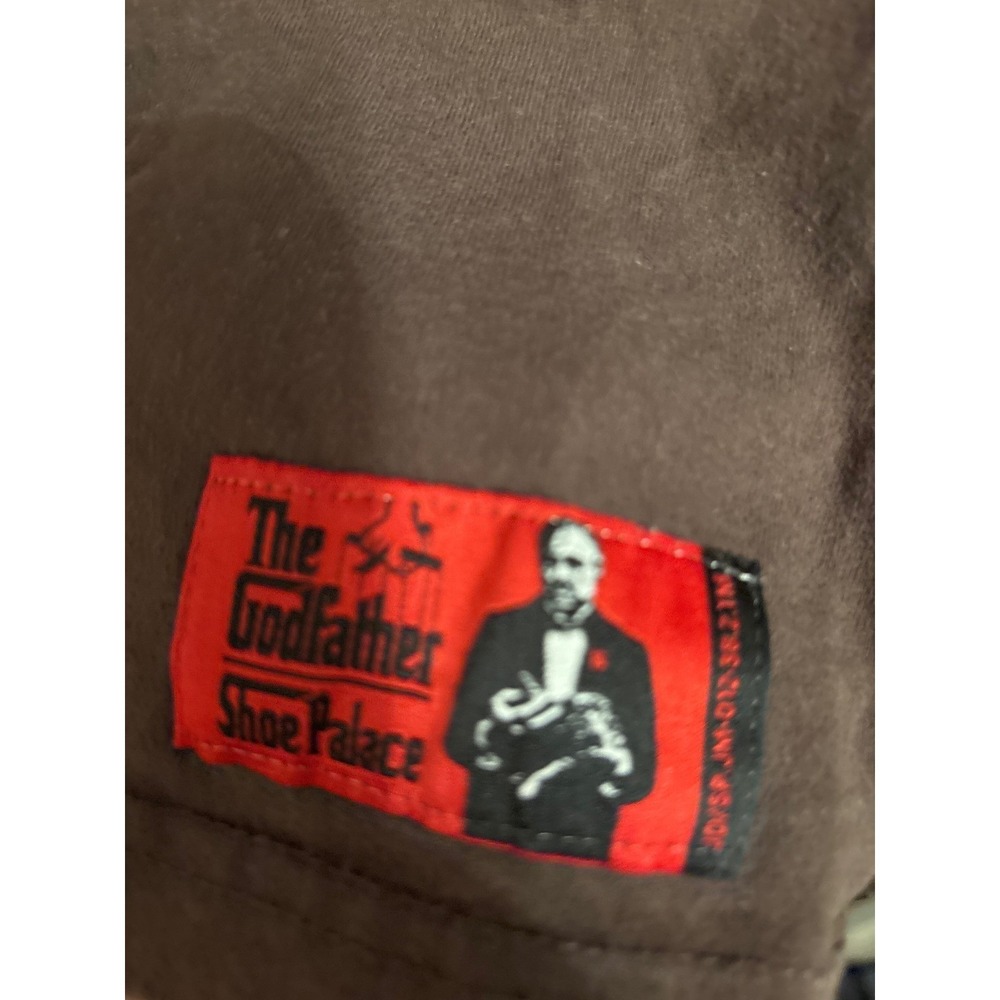 The Godfather Shoe Palace Don Corleone Graphic T-Shirt Brown Mens Large JM-9123 - Picture 4 of 8